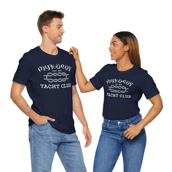 Mykonos Yacht Club Vacation Tee - Vacation Art Boutique