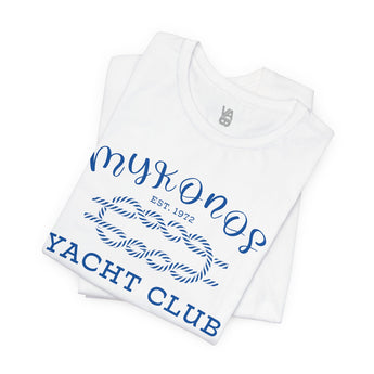 Mykonos Yacht Club Vacation Tee - Vacation Art Boutique