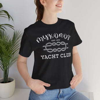 Mykonos Yacht Club Vacation Tee - Vacation Art Boutique