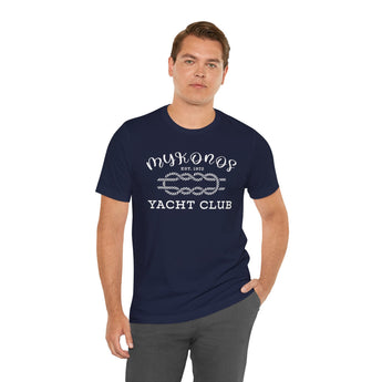 Mykonos Yacht Club Vacation Tee - Vacation Art Boutique