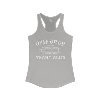 Mykonos Yacht Club Women's Racerback Tank - Vacation Art Boutique