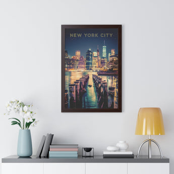 New York City Brooklyn Bridge Park Travel Print - Vacation Art Boutique