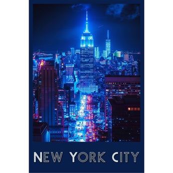 New York Empire State Building Travel Print - Vacation Art Boutique