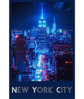 New York Empire State Building Travel Print - Vacation Art Boutique