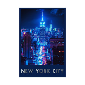 New York Empire State Building Travel Print - Vacation Art Boutique