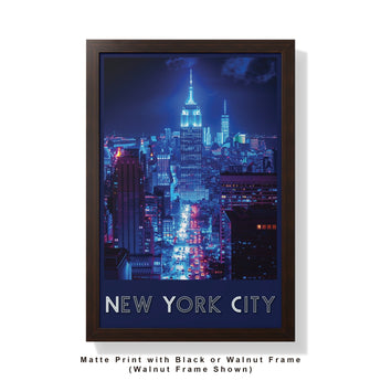 New York Empire State Building Travel Print - Vacation Art Boutique