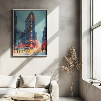 New York Flat Iron Building Travel Print - Vacation Art Boutique