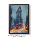 New York Flat Iron Building Travel Print - Vacation Art Boutique