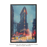 New York Flat Iron Building Travel Print - Vacation Art Boutique