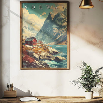 Norway Fjord Travel Print - Vacation Art Boutique