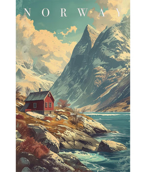 Norway Fjord Travel Print - Vacation Art Boutique
