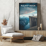 Norway Pulpit Rock Travel Print - Vacation Art Boutique