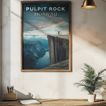 Norway Pulpit Rock Travel Print - Vacation Art Boutique