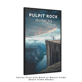 Norway Pulpit Rock Travel Print - Vacation Art Boutique