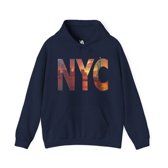 NYC Double Exposure Travel Hoodie - Vacation Art Boutique
