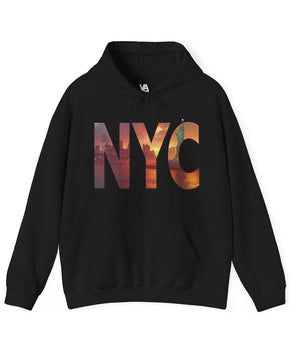 NYC Double Exposure Travel Hoodie - Vacation Art Boutique