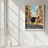 Pamplona Running of the Bulls Travel Print - Vacation Art Boutique