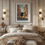 Pamplona Running of the Bulls Travel Print - Vacation Art Boutique