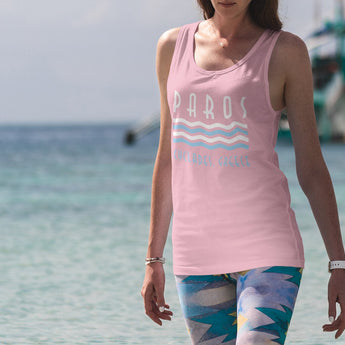 Paros Cyclades, Greece Unisex Jersey Tank - Vacation Art Boutique