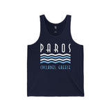 Paros Cyclades, Greece Unisex Jersey Tank - Vacation Art Boutique