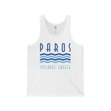 Paros Cyclades, Greece Unisex Jersey Tank - Vacation Art Boutique