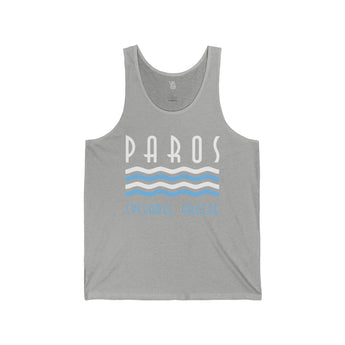 Paros Cyclades, Greece Unisex Jersey Tank - Vacation Art Boutique