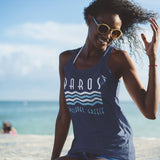 Paros Cyclades, Greece Women's Racerback Tank - Vacation Art Boutique