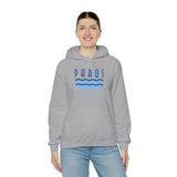 Paros Graphic Hoodie - Unisex Travel Sweatshirt for a Stylish Look - Vacation Art Boutique