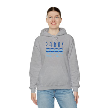 Paros Graphic Hoodie - Unisex Travel Sweatshirt for a Stylish Look - Vacation Art Boutique