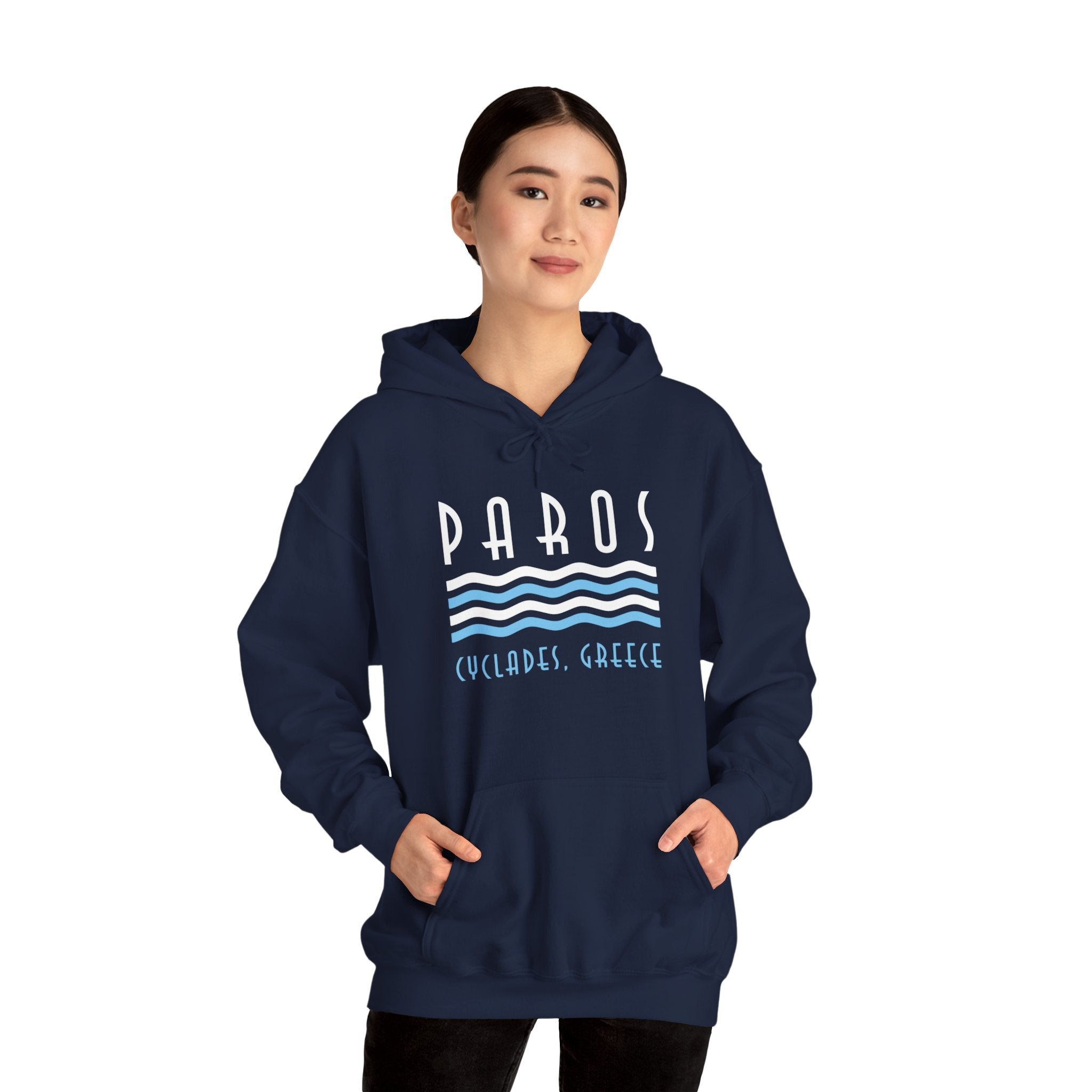 Paros Graphic Hoodie - Unisex Travel Sweatshirt for a Stylish Look - Vacation Art Boutique