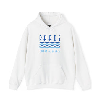 Paros Graphic Hoodie - Unisex Travel Sweatshirt for a Stylish Look - Vacation Art Boutique