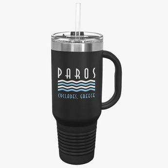 Paros, Greece Insulated Travel Mug - Vacation Art Boutique