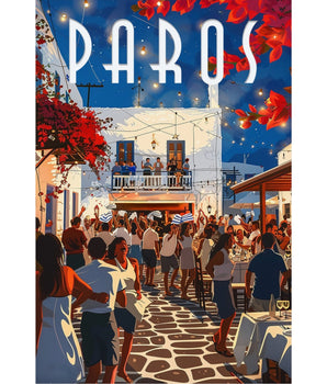 Paros Travel Print - Vacation Art Boutique