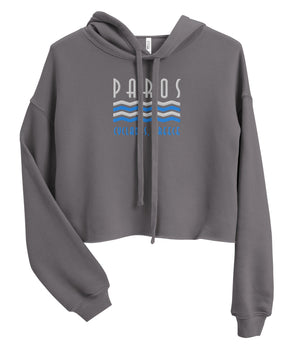 Paros Women's Crop Hoodie - Vacation Art Boutique