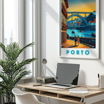 Porto Dom Luis I Bridge Travel Print - Vacation Art Boutique