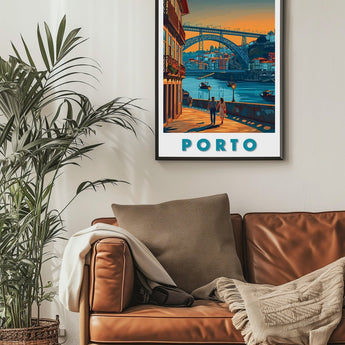 Porto Dom Luis I Bridge Travel Print - Vacation Art Boutique