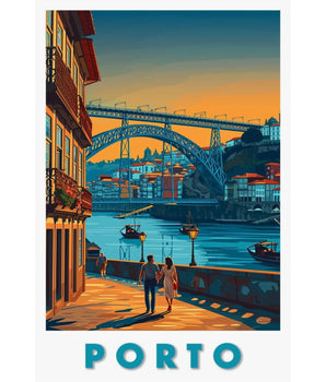 Porto Dom Luis I Bridge Travel Print - Vacation Art Boutique