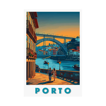 Porto Dom Luis I Bridge Travel Print - Vacation Art Boutique