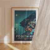 Amalfi Coast Positano Print - Vacation Art Boutique. 