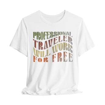 Professional Traveler Unisex Tee - Vacation Art Boutique