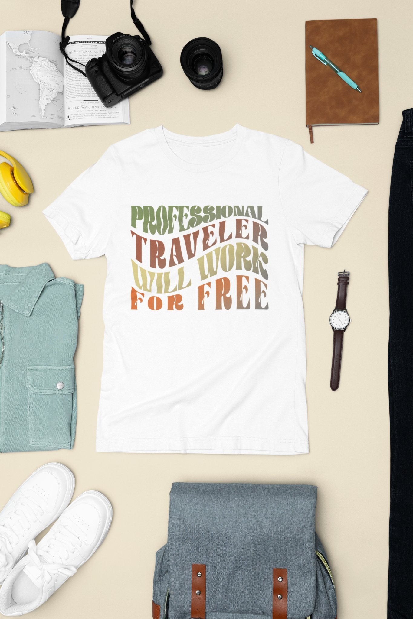 Professional Traveler Unisex Tee - Vacation Art Boutique