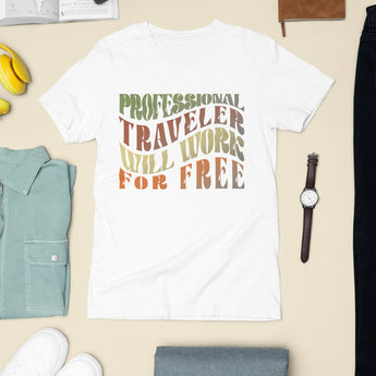 Professional Traveler Unisex Tee - Vacation Art Boutique