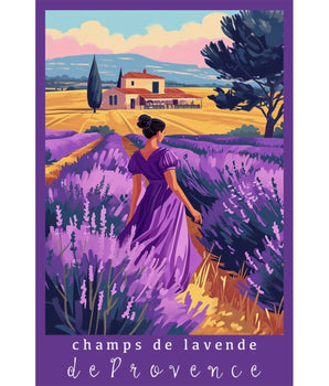 Provence Lavender Fields Travel Print - Vacation Art Boutique