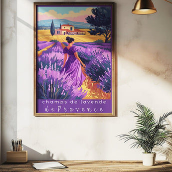 Provence Lavender Fields Travel Print - Vacation Art Boutique