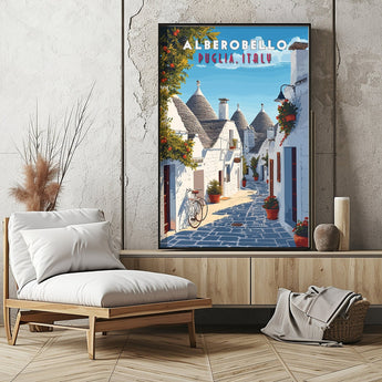 Puglia Alberobello Village Travel Print - Vacation Art Boutique