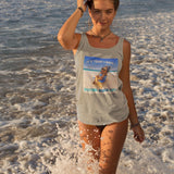 Resting Beach Face Unisex Jersey Tank - Vacation Art Boutique