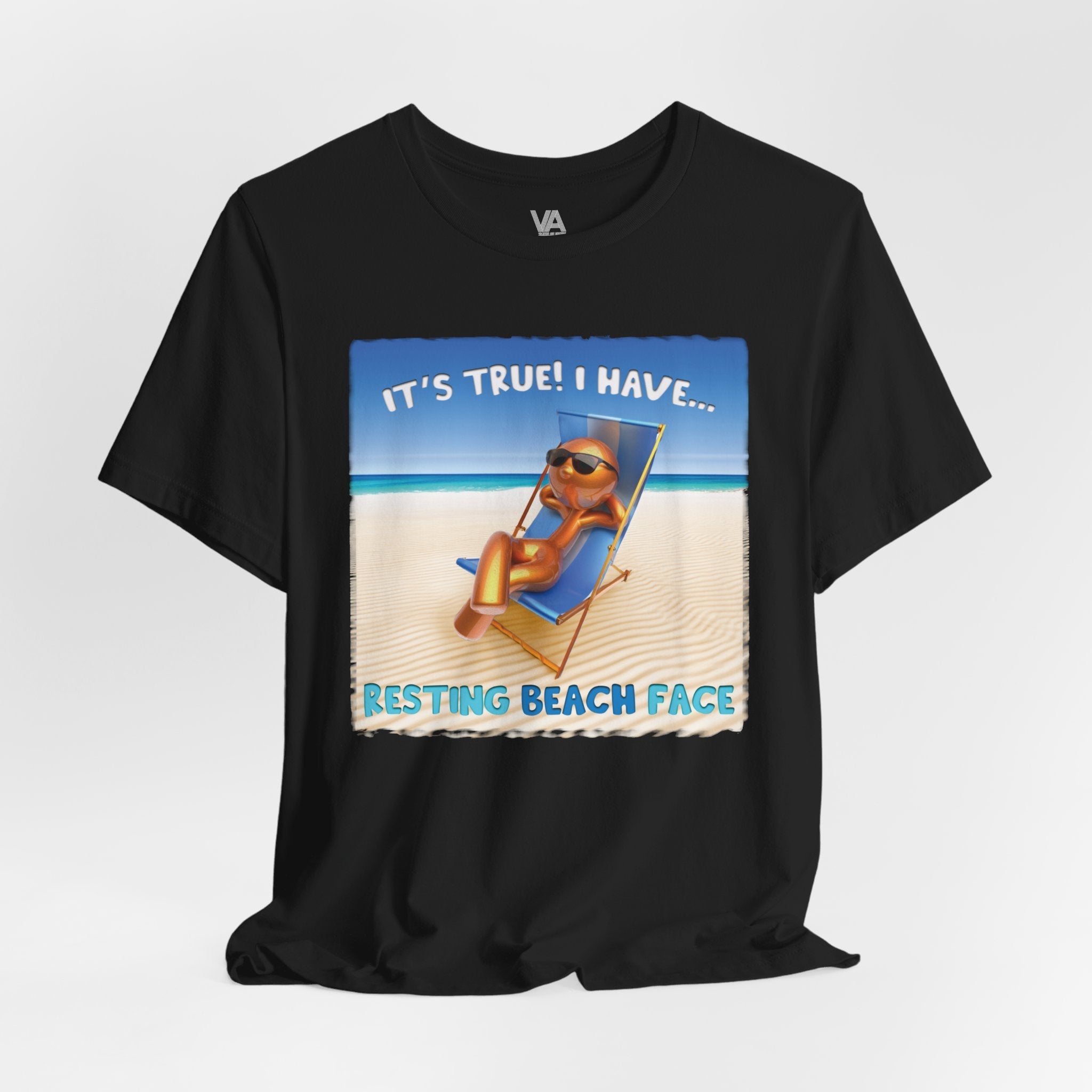 Resting Beach Face Vacation Tee - Vacation Art Boutique