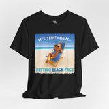 Resting Beach Face Vacation Tee - Vacation Art Boutique