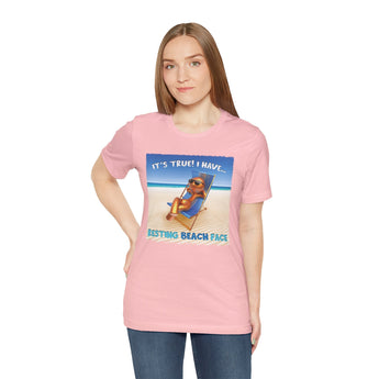 Resting Beach Face Vacation Tee - Vacation Art Boutique