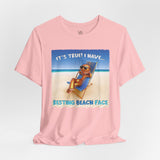 Resting Beach Face Vacation Tee - Vacation Art Boutique